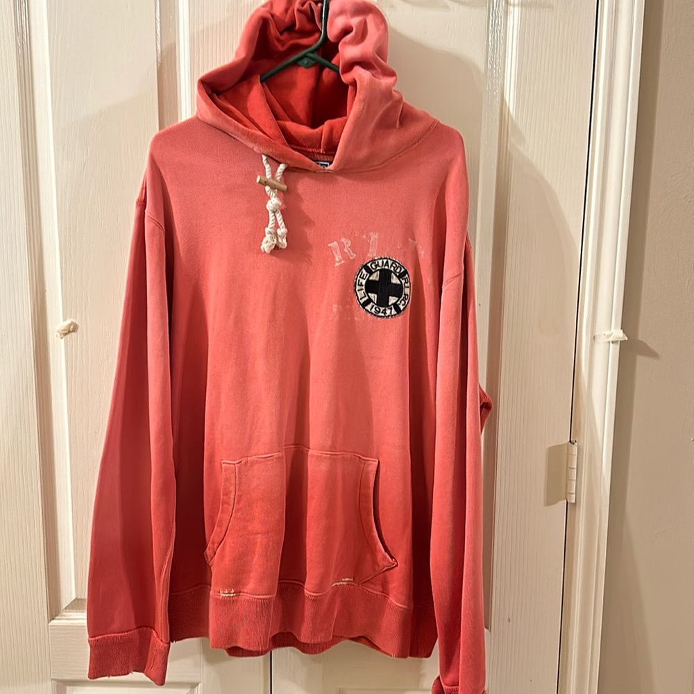 POLO Ralph Lauren beach patrol hoodie sz XL, men’s, fading/wear part of design